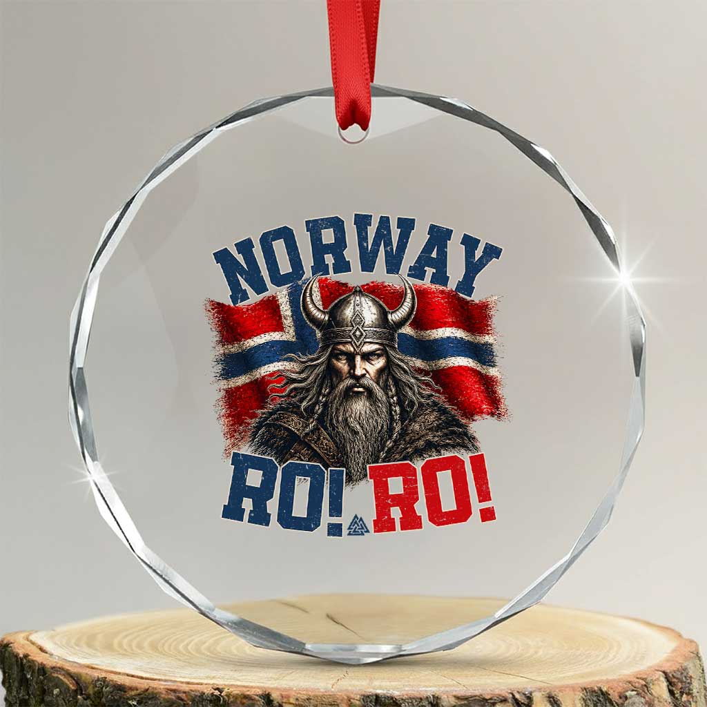 Fierce Norway Viking Warrior Ro Ro Crystal Glass Ornament Patriotic Norge Norwegian Flag Funny Rowing Support TS02