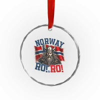 Fierce Norway Viking Warrior Ro Ro Crystal Glass Ornament Patriotic Norge Norwegian Flag Funny Rowing Support