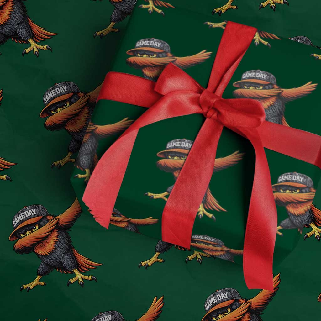 Fierce Oriole Spirit Graphic Wrapping Paper Roll Cool Game Day Sports Fan