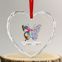 Fight Cancer In All Colors Heart Crystal Glass Ornament We Believe In Miracles Cancer Awareness