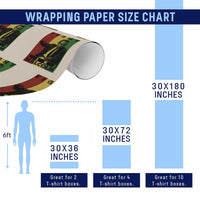 Fight Like Malcolm X Wrapping Paper Roll African American Pride Gift - Wonder Print Shop