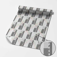 Fight Skin Cancer Melanoma Fighter USA Flag Wrapping Paper Roll