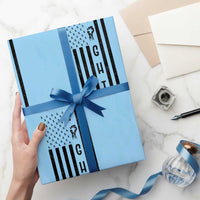 Fight Skin Cancer Melanoma Fighter USA Flag Wrapping Paper Roll