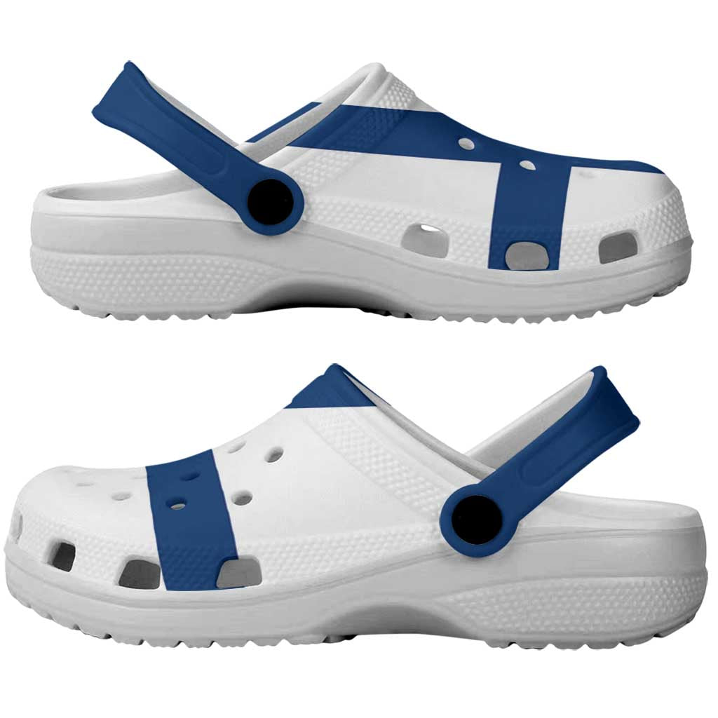 Finland Clogs Shoes Flag Color Inspiration - Wonder Print Shop