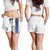 Finland National Football Shorts for Women Pine Trees with Diamond Shapes - Wonder Print Shop
