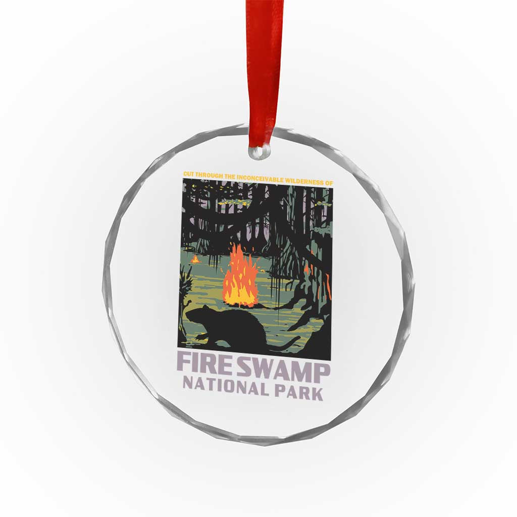 Fire Swamp National Park Crystal Glass Ornament Inconceivable Fantasy Adventure - Wonder Print Shop