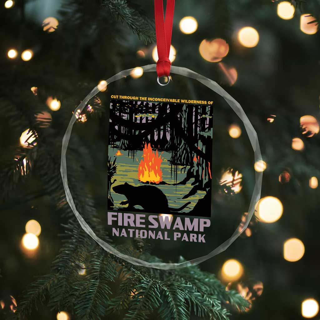 Fire Swamp National Park Crystal Glass Ornament Inconceivable Fantasy Adventure - Wonder Print Shop