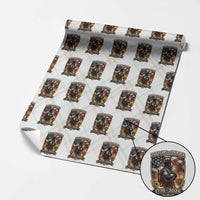 Firefighter USA 250th Anniversary Gift Wrapping Paper Roll 250 Years Of Courage