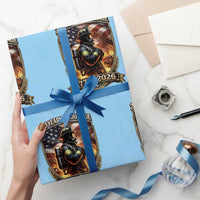 Firefighter USA 250th Anniversary Gift Wrapping Paper Roll 250 Years Of Courage