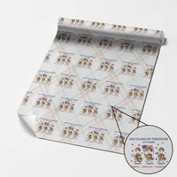 Fireman 250 Years of America Wrapping Paper Roll Silly Goose Firefighter Honor Service Freedom
