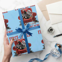 First Of All I Am A Delight Wrapping Paper Roll Funny Raccoon Christmas Meme - Wonder Print Shop