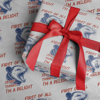 First of All Jesus Thinks I'm A Delight Wrapping Paper Roll Funny Opossum Christian