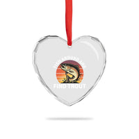 Fish Around and Find Trout Heart Crystal Glass Ornament Fish Men's Funny Fishing Gifts Fathers Day
