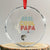 Fishing Dad Crystal Glass Ornament Reel Cool Papa Retro Vintage - Wonder Print Shop