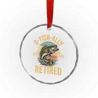 Fishing Retirement Crystal Glass Ornament O Fish Ally Retired 2026 Fisherman Gifts