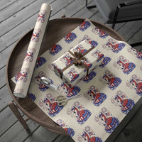 Flamingo 4Th Of July Patriotic USA American Flag Wrapping Paper Roll