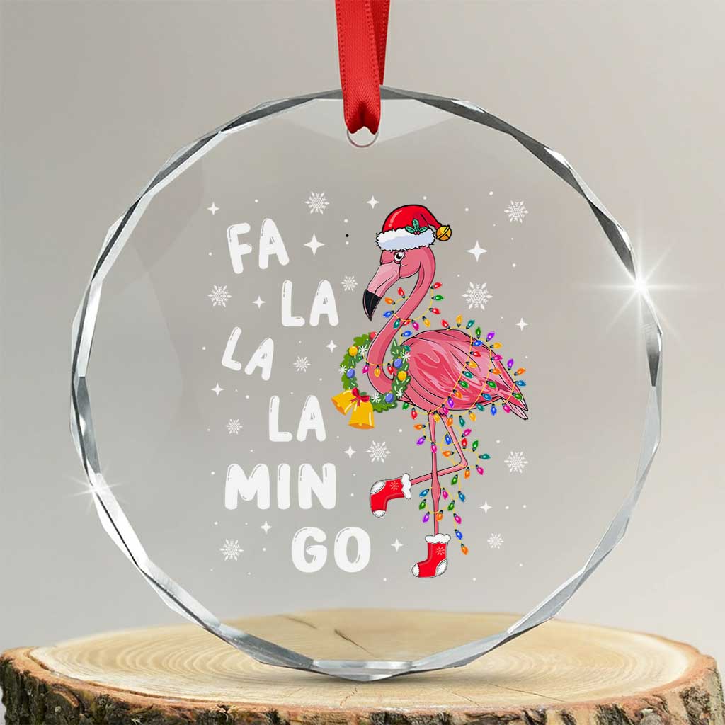 Flamingo Crystal Glass Ornament Hawaii Christmas Xmas Lights Tree TS10