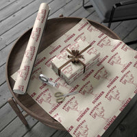 Flamingo Pregnancy Announcement Wrapping Paper Roll Summer Beach Mom To Be Gift