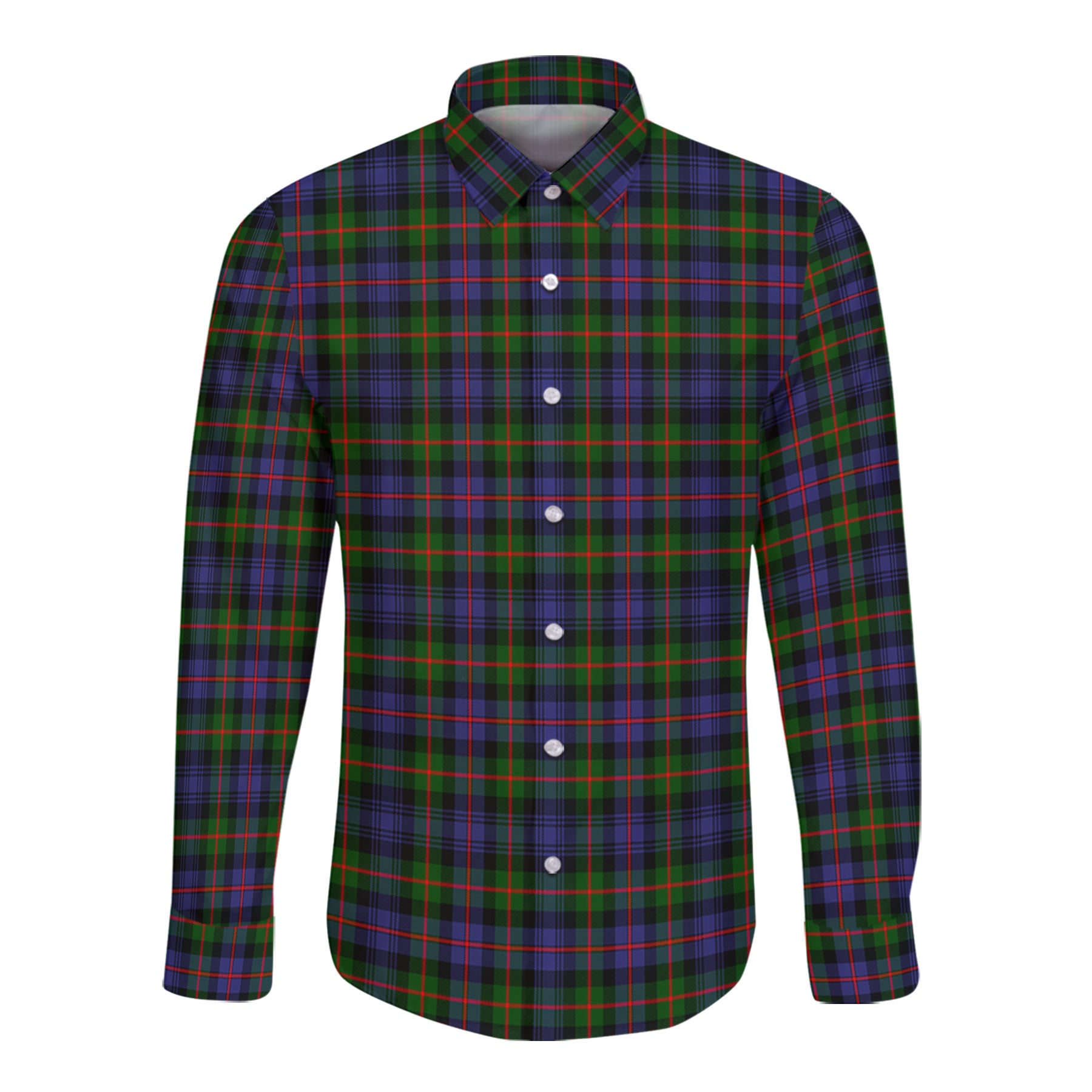 Fleming Tartan Long Sleeve Button Up Shirt K23