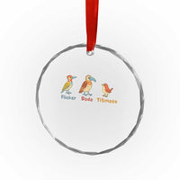 Flicker Dodo Titmouse Subtle FDT Crystal Glass Ornament Funny Bird Lover Nature TS02