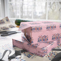 Floral 250th Anniversary Wrapping Paper Roll Wildflower Independence Day 250 Years Birthday 1776 2026