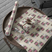 Floral Mama Goose Wrapping Paper Roll Coquette Vintage Aesthetic Geese Mom Mothers Day - Wonder Print Shop