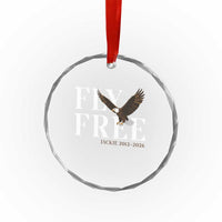 Fly Free Jackie Eagle 2012 2026 Memorial Crystal Glass Ornament Soaring Wilderness Tribute