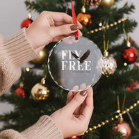 Fly Free Jackie Eagle 2012 2026 Memorial Crystal Glass Ornament Soaring Wilderness Tribute