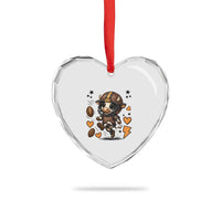 Football Lover Heart Crystal Glass Ornament Cute Dairy Cow Playing Football - Wonder Print Shop