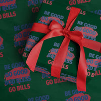 Football Lovers Wrapping Paper Roll Game Day Be Good Do Good God Bless Go BFB - Wonder Print Shop