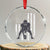 Football Player American Flag Crystal Glass Ornament Cool Distressed Vintage Patriotic TS10
