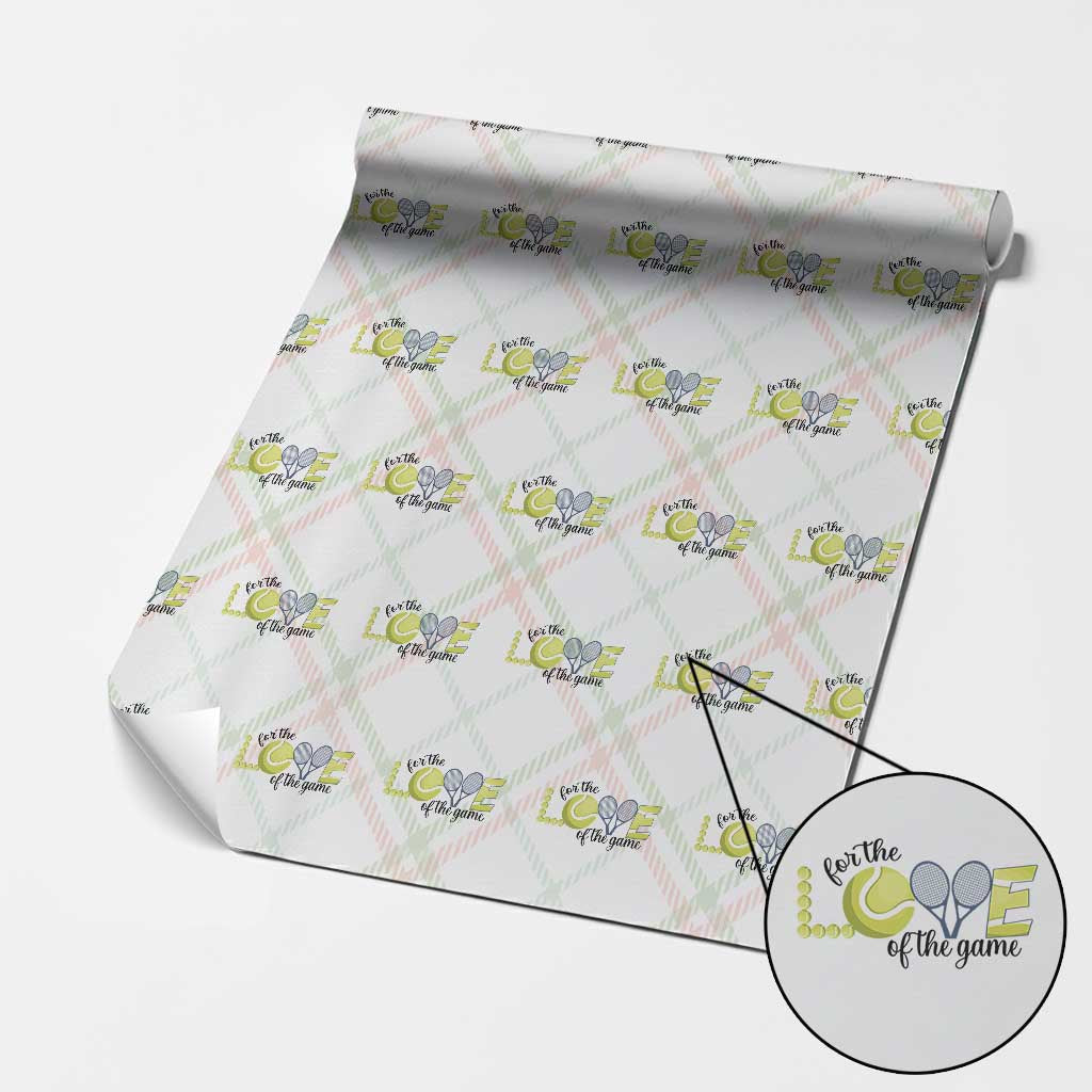 For The Love Of The Game Wrapping Paper Roll Inspirational Tennis Gift - Wonder Print Shop