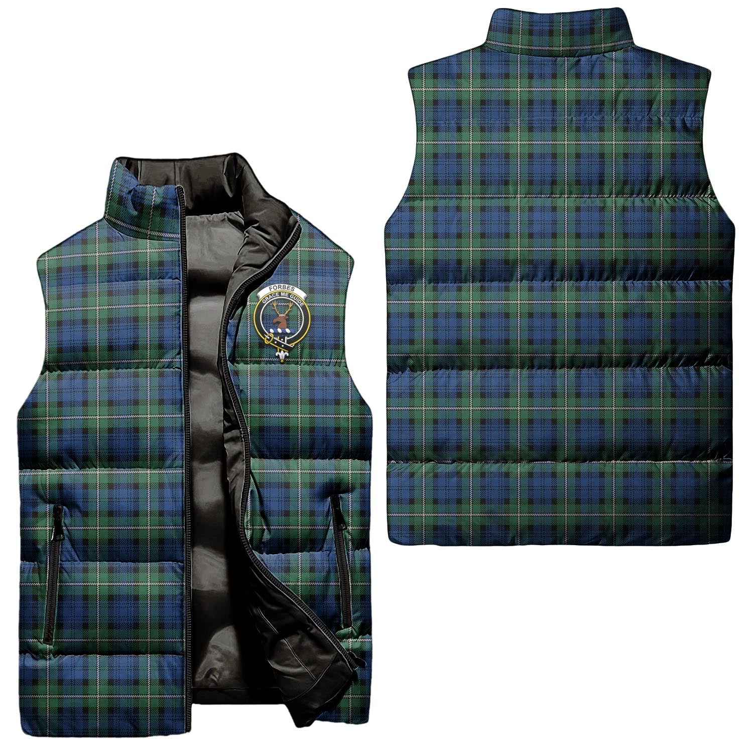 forbes-ancient-clan-puffer-vest-family-crest-plaid-sleeveless-down-jacket