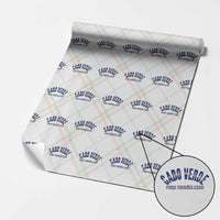 Forca Tubaroes Azuis Cabo Verde National Pride Wrapping Paper Roll Cape Verde Football Fans Blue Sharks Heritage