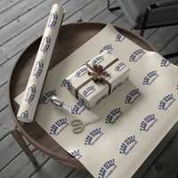 Forca Tubaroes Azuis Cabo Verde National Pride Wrapping Paper Roll Cape Verde Football Fans Blue Sharks Heritage
