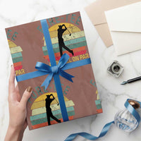 Fore-Tee And Still On Par Funny 40th Birthday Golf Wrapping Paper Roll Milestone Birthday Gift for Golfers Retro Sporty