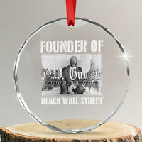 Founder Of Black Wall Street O.W. Gurley Crystal Glass Ornament Black History Month