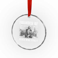 Founder Of Black Wall Street O.W. Gurley Crystal Glass Ornament Black History Month