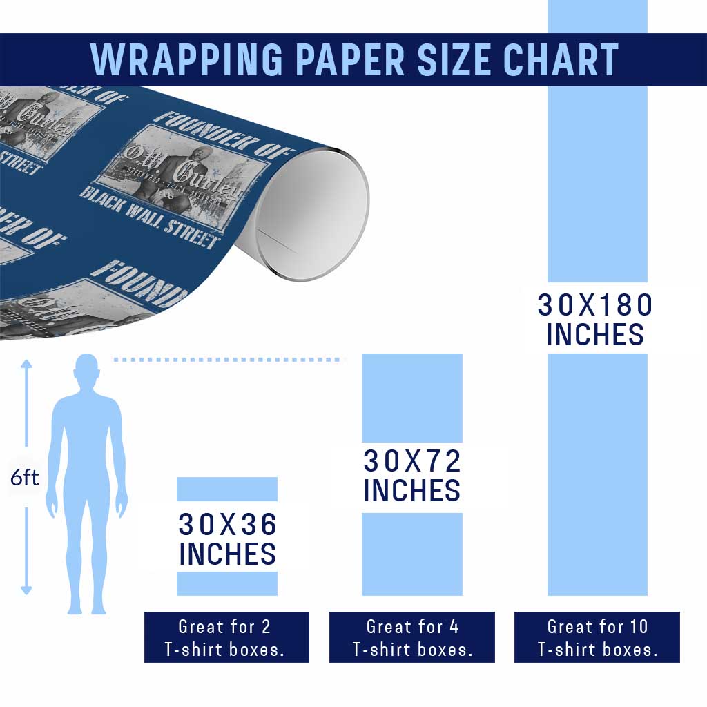 Founder Of Black Wall Street O.W. Gurley Wrapping Paper Roll Black History Month