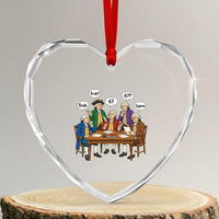 Founding Fathers 67 Bruh Sigma Heart Crystal Glass Ornament Funny US History Meme