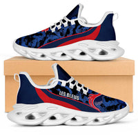 France 2026 Football Clunky Sneakers Allez Les Bleus Grunge Curve Stylized - Wonder Print Shop