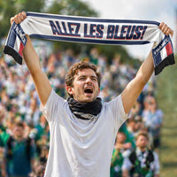 France 2026 Football Personalised Soccer Scarf Allez Les Bleus