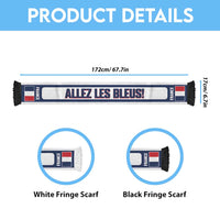 France 2026 Football Personalised Soccer Scarf Allez Les Bleus