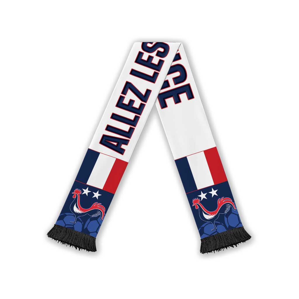 France 2026 Football Soccer Scarf Allez Les Bleus