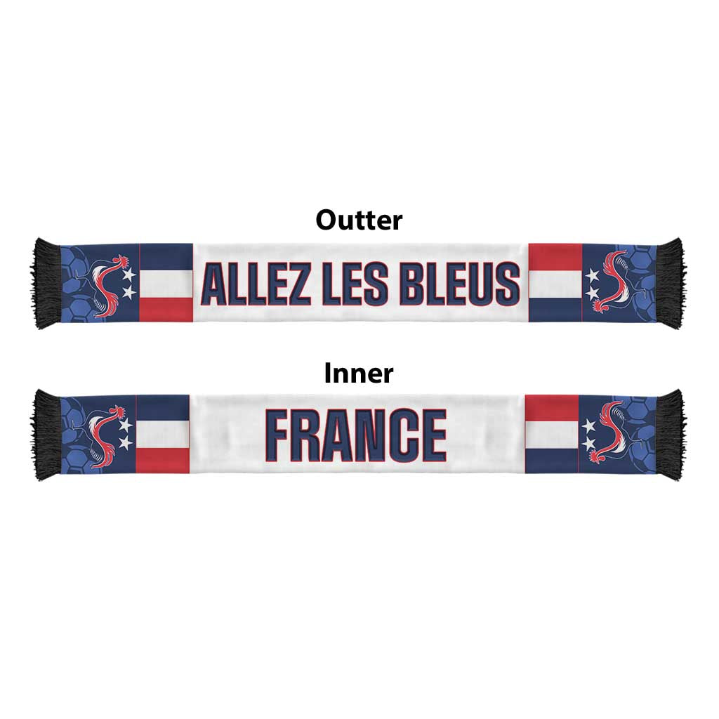 France 2026 Football Soccer Scarf Allez Les Bleus