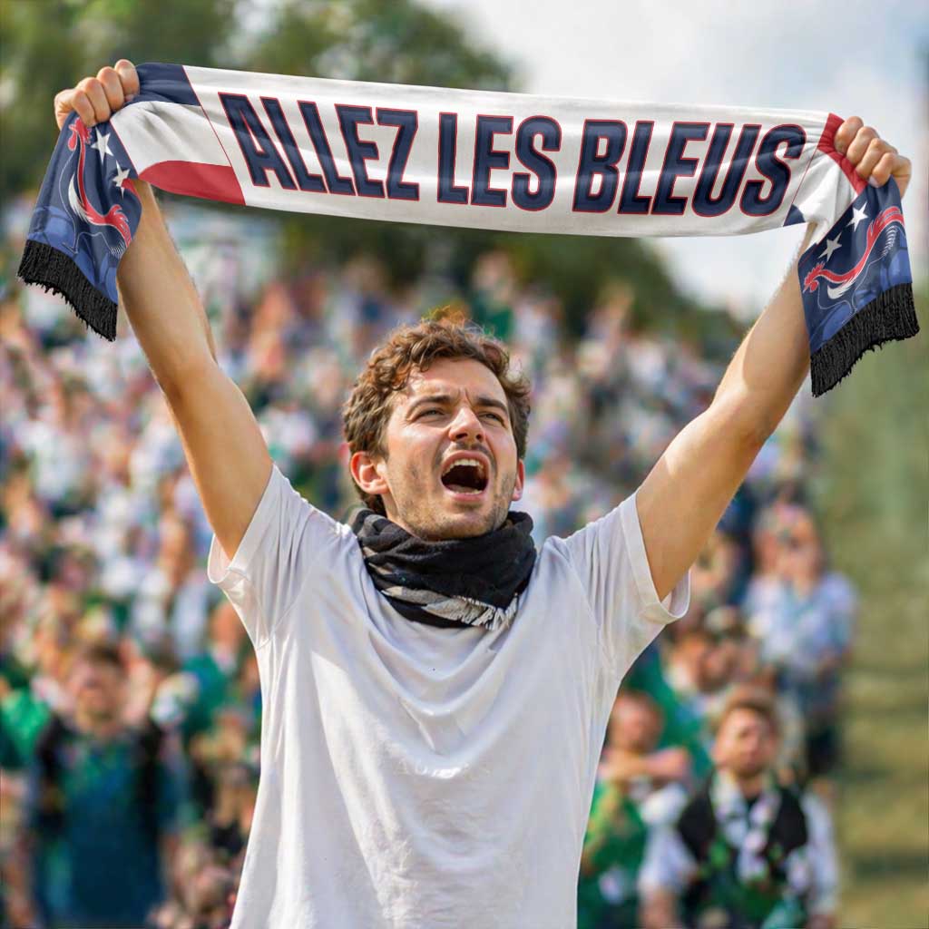 France 2026 Football Soccer Scarf Allez Les Bleus
