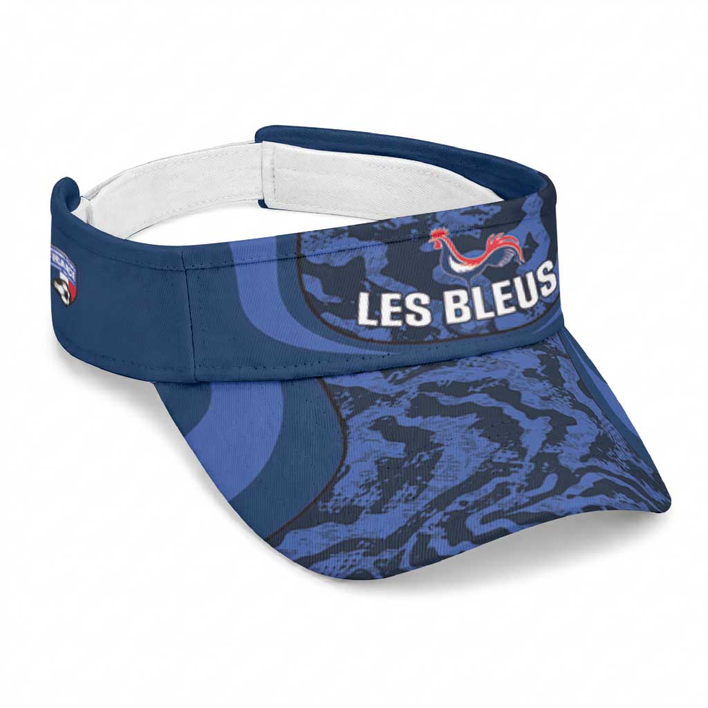 France 2026 Football Sun Visor Cap Allez Les Bleus