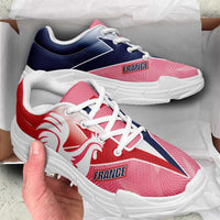 France 2026 World Football Chunky Sneakers Les Bleus Pink And Flag Color