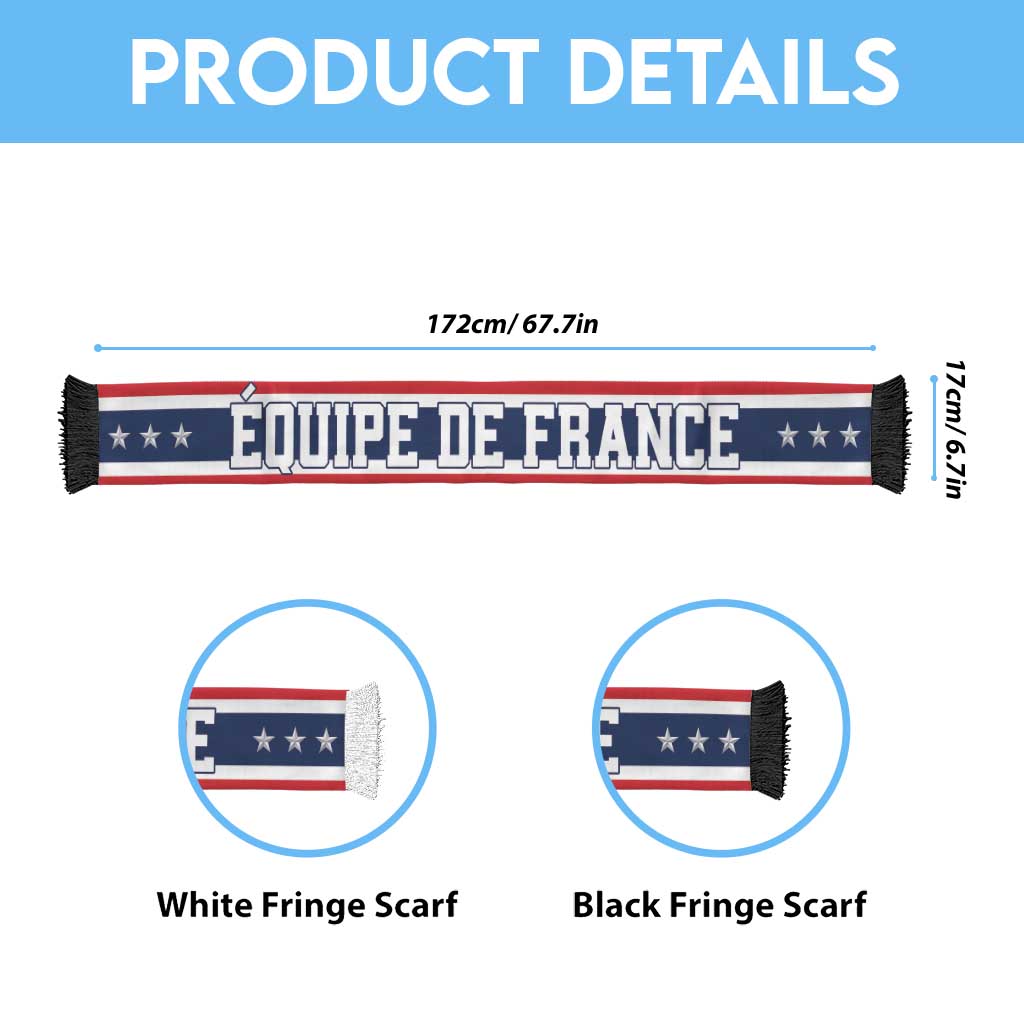 France 2026 World Football Soccer Scarf Go Champions