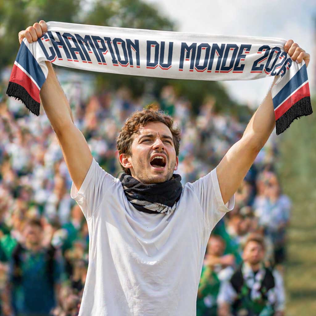 France Champion du Monde 2026 Personalized Soccer Scarf Allez les Bleus